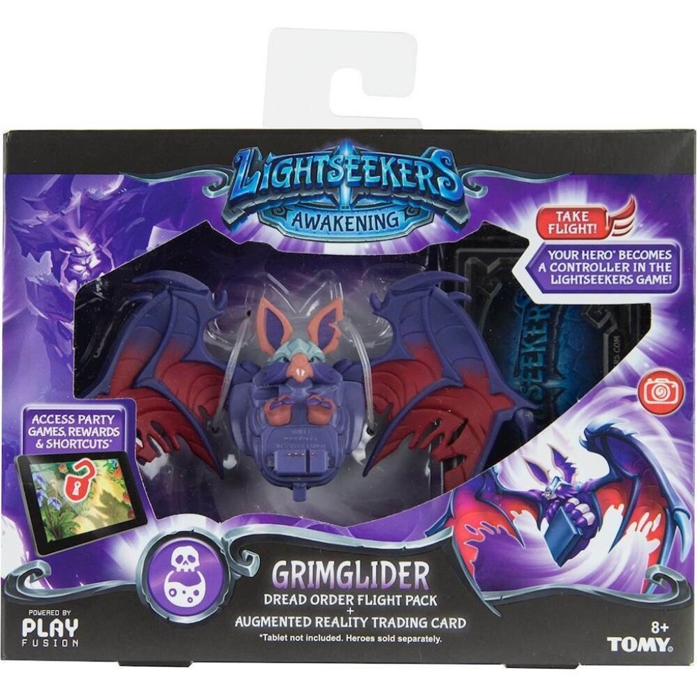 TOMY Lightseekers Awakening Flight Pack Figure and Trading Card Grimglider